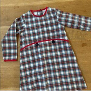 The Beaufort Bonnet Company Red Plaid Dress - Girls size 7